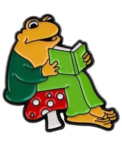 Frog 'Book Reader' Enamel Pin