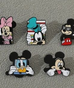 Mickey Mouse and Friends 'Set of 5 Funny Faces' Enamel Pin