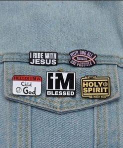 Alternative view of May the Holy Spirit Be With You Enamel Pin