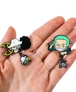 Alternative view of One piece 'Set of 2 Zoro | Brook Pirate Charm' Enamel Pin