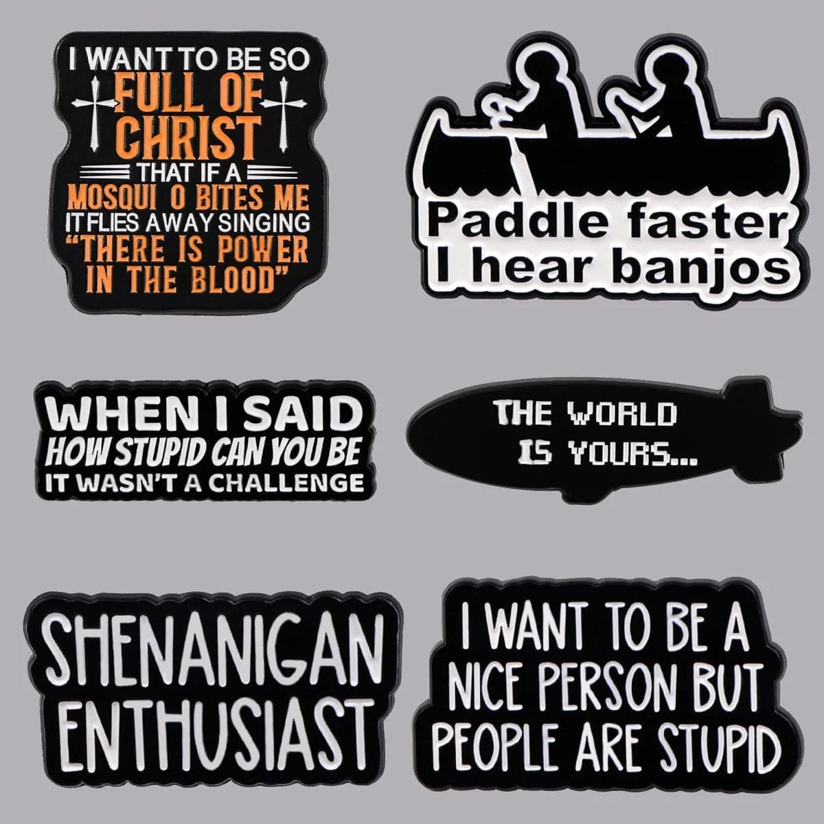 When I Said How Stupid Can You Be It Wasn't A Challenge Enamel Pin - Image 4