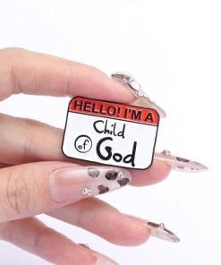 Alternative view of I'm A Child God Enamel Pin