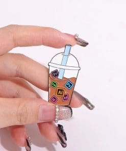 Alternative view of Coffee Jelly 'Designer Code' Enamel Pin