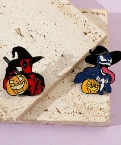 Alternative view of Venom 'Pumpkin Treat' Enamel Pin