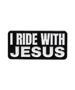 I Ride With Jesus Enamel Pin