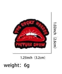 Alternative view of The Rocky Horror Show 'Red Lips | Picture Show' Enamel Pin