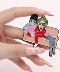 Alternative view of Beetlejuice 'Undead | Couch Waiting Room' Enamel Pin