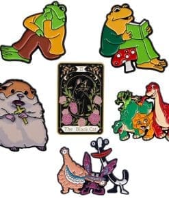 Frog 'Book Reader' Enamel Pin - Image 4