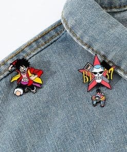 Alternative view of One Piece 'Set of 2 Strong Luffy' Enamel Pin