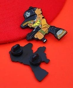 Alternative view of Funky Scarebear 'Shooter' Enamel Pin