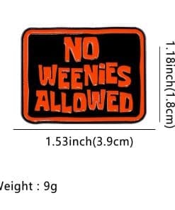 SpongeBob SquarePants ‘No Weenies Allowed 2.0’ Enamel Pin - Image 4