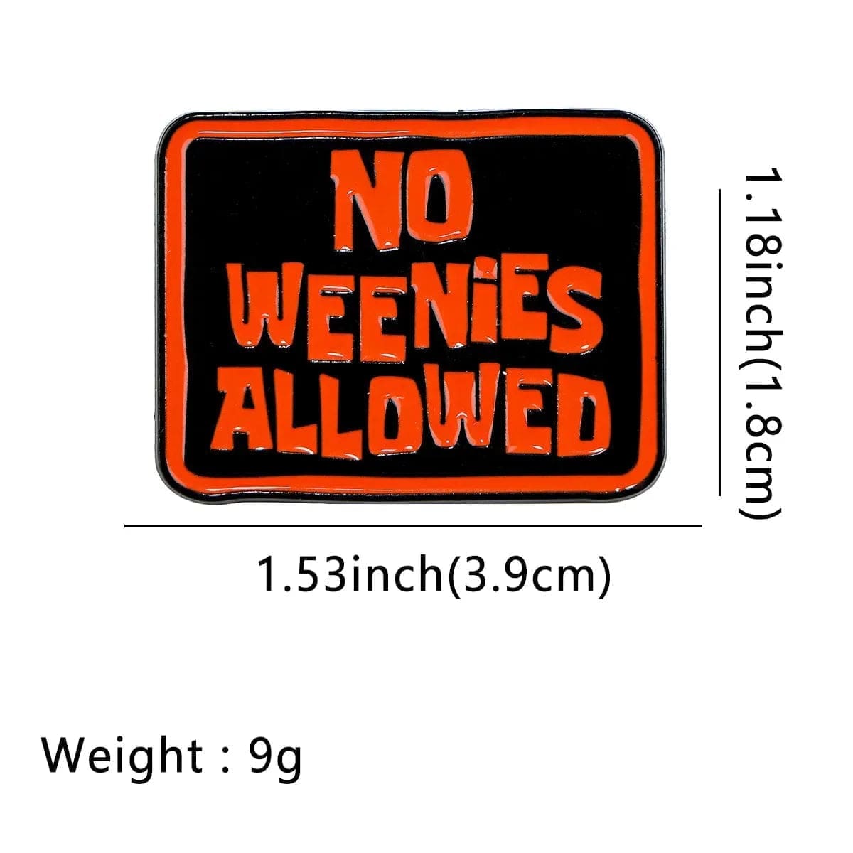 SpongeBob SquarePants ‘No Weenies Allowed 2.0’ Enamel Pin - Image 4