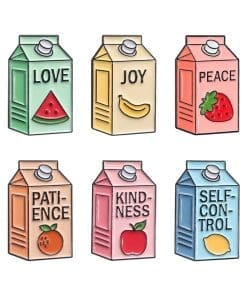 Alternative view of Fruit Juice 'Lemon Self-Control' Enamel Pin