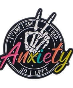 Anxiety 'I Came I Saw I Had So I Left' Enamel Pin