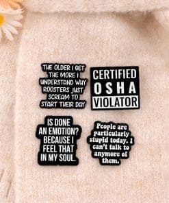 Alternative view of Is Done An Emotion? Because I Feel That In My Soul Enamel Pin