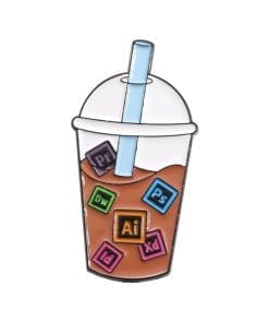 Coffee Jelly 'Designer Code' Enamel Pin