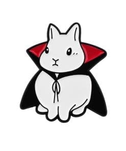 White Rabbit Vampire Enamel Pin