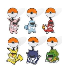 Pokeball x Power Rangers 'Set of 6 Pokemon Monster Charms' Enamel Pin