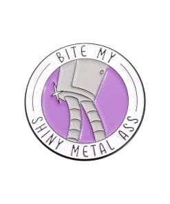 Futurama 'Bender | Bite Me Shinny Metal Ass' Enamel Pin - Image 6
