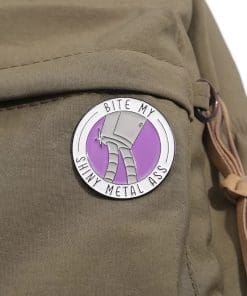 Alternative view of Futurama 'Bender | Bite Me Shinny Metal Ass' Enamel Pin
