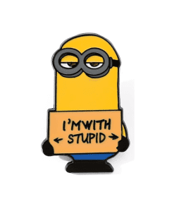 Minions 'Kevin the Minion | I'm With Stupid' Enamel Pin