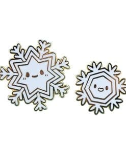 Snowflakes 'Set of 2 Chibi' Enamel Pin