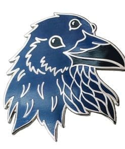Alternative view of Three Eyed Raven Enamel Pin