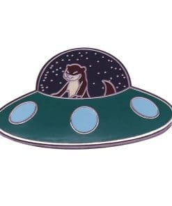 Otter Spaceship Enamel Pin