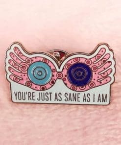Luna 'You're Just As Sane As I Am' Enamel Pin - Image 3