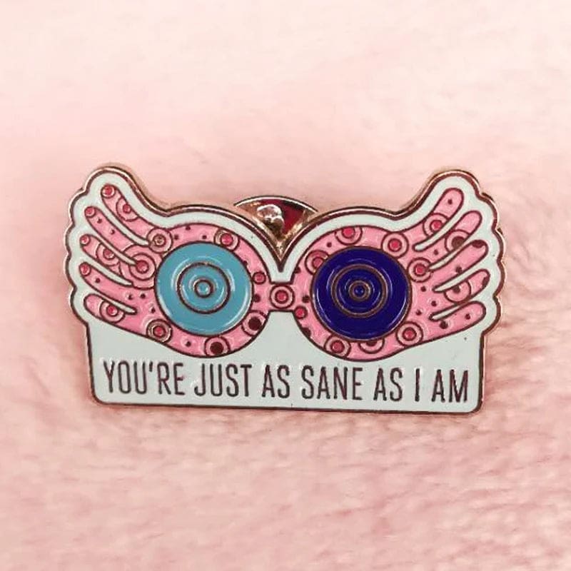 Luna 'You're Just As Sane As I Am' Enamel Pin - Image 3