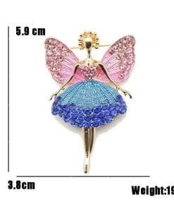 Alternative view of Fairy Crystal Charm Enamel Pin