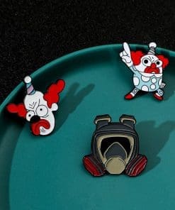 Alternative view of Crazy Clown 'Set of 3 Personality' Enamel Pin