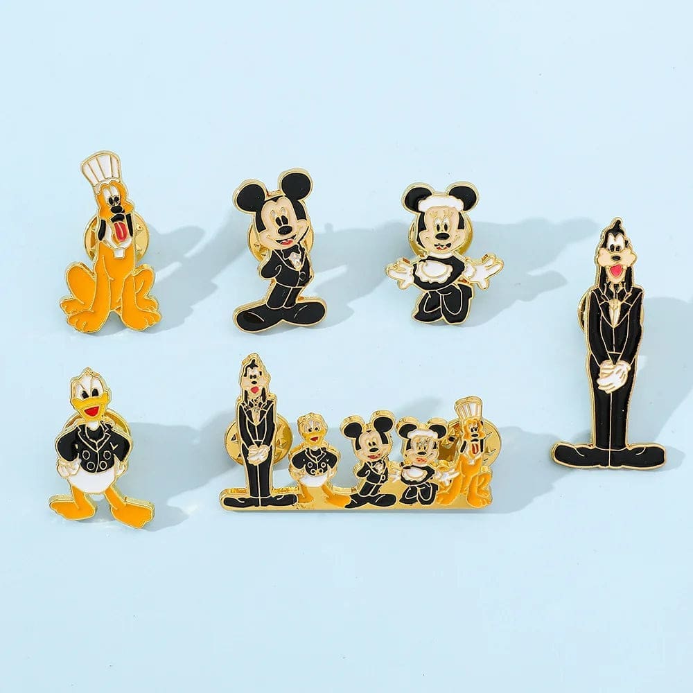 Mickey Mouse and Friends 'Set of 6 Hotelier' Enamel Pin