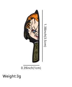 Alternative view of Child’s Play ’Set of 2 Bride of Chucky Dagger' Enamel Pin
