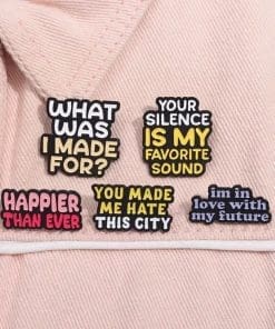 Alternative view of Happier Than Ever Enamel Pin