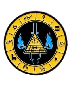 Gravity Falls ‘Bill Cipher | Fire Wheel’ Enamel Pin
