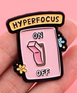 Alternative view of ADHD Awareness 'On/Off Switch | Hyper Focus' Enamel Pin