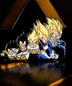 Dragon Ball Z 'Vegeta Evolution | 7cm' Enamel Pin