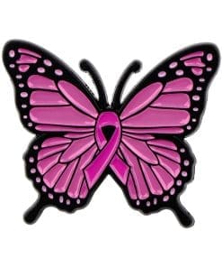 Butterfly 'Breast Cancer Awareness' Enamel Pin