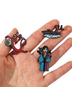 Alternative view of Mulan 'Set of 3 Mulan and Mushu' Enamel Pin