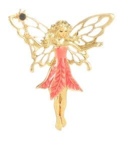 Colorful Crystal Butterfly Fairy Enamel Pin