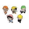 One Piece 'Set of 5 Chibi Pirate Squad' Enamel Pin