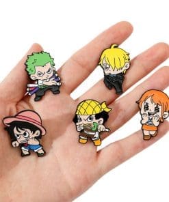 Alternative view of One Piece 'Set of 5 Chibi Pirate Squad' Enamel Pin
