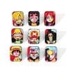 One Piece 'Set of 9 Wanted Pirate' Enamel Pin