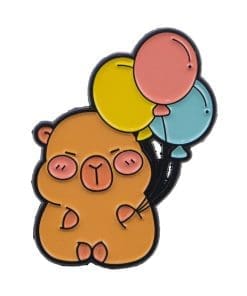 Capybara 'Love Balloons' Enamel Pin