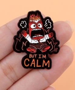 Alternative view of Inside Out ‘Anger | But I'm Calm’ Enamel Pin