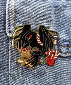 Mythical Crow Enamel Pin - Image 3