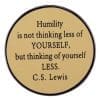 C.S. Lewis 'Humility is Not Thinking Less of Yourself, But Thinking of Yourself Less' Enamel Pin
