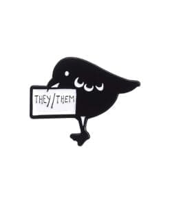 Raven 'They | Them' Enamel Pin