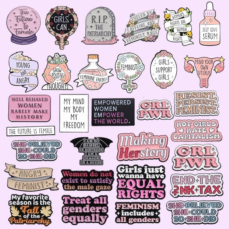 Well Behaved Women Rarely Make History Enamel Pin - Image 3